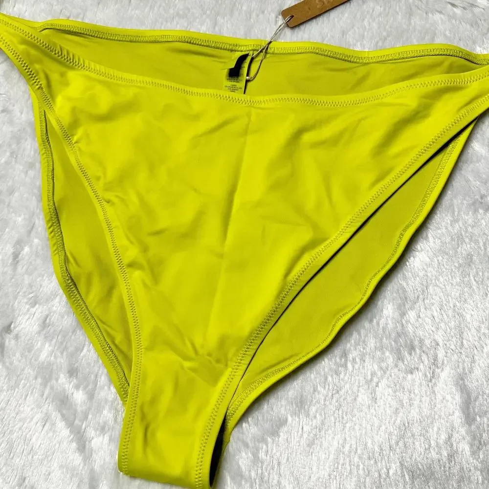 NWT Skims Signature Swim Dipped Tie Bikini Bottoms Citrus Women's 4X